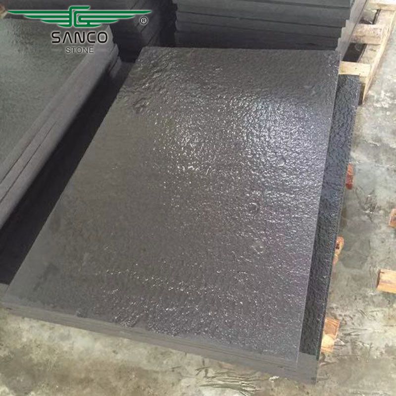 Black Color Sandstone Tiles and Cut-to-size