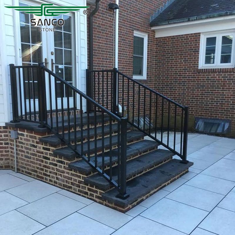 Black Sandstone Stone Steps For Outdoor Stairs