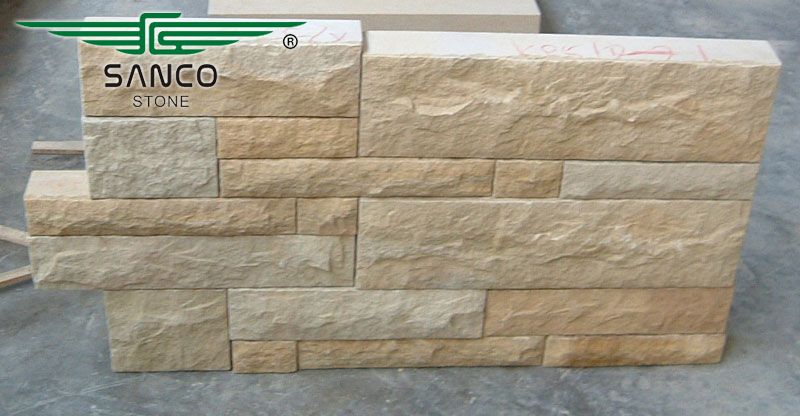 Yellow Sandstone Garden Wall Stone Blocks