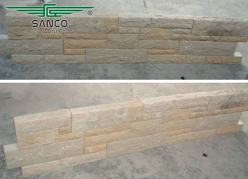 Yellow Sandstone Garden Wall Stone Blocks