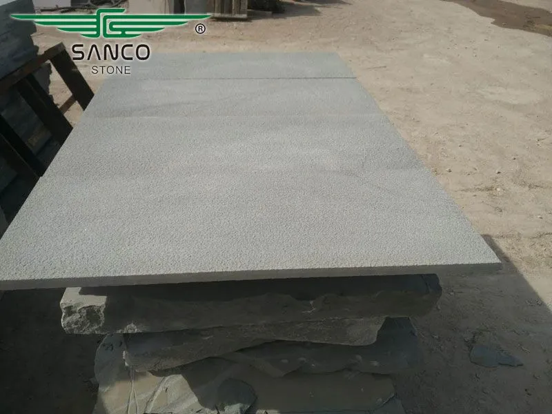 Gray Sandstone Bushhammered Outdoor Paving Tiles