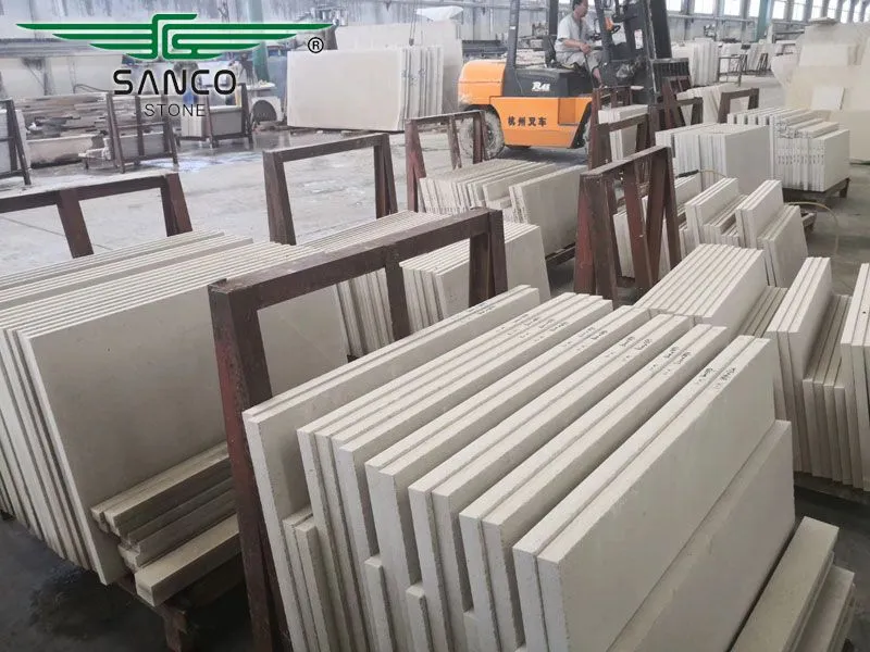 White Limestone Tiles for Dry-hang Wall Cladding