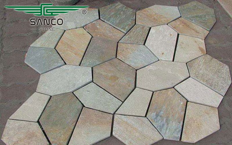 Chinese Multi Color Slate Irregular Flagstones