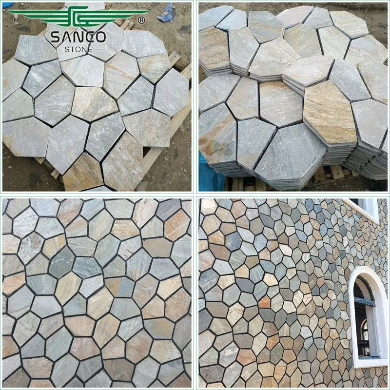 Chinese Multi Color Slate Irregular Flagstones