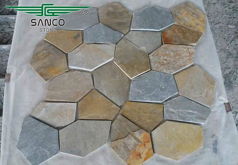 Chinese Multi Color Slate Irregular Flagstones