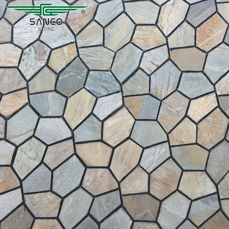 Chinese Multi Color Slate Irregular Flagstones