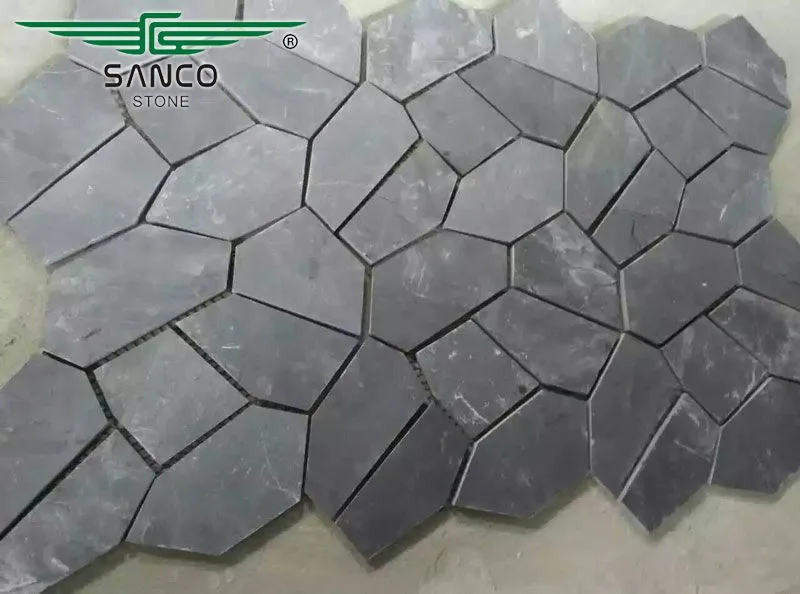 Black Slate Tiles Irregular Flagstone