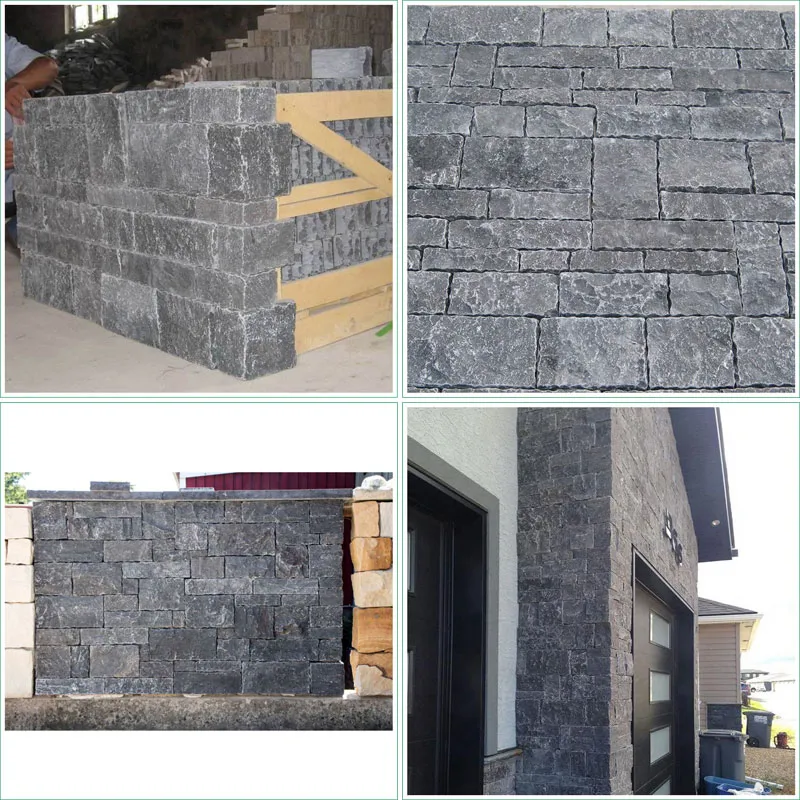 Black Limestone Field Stone Veneer