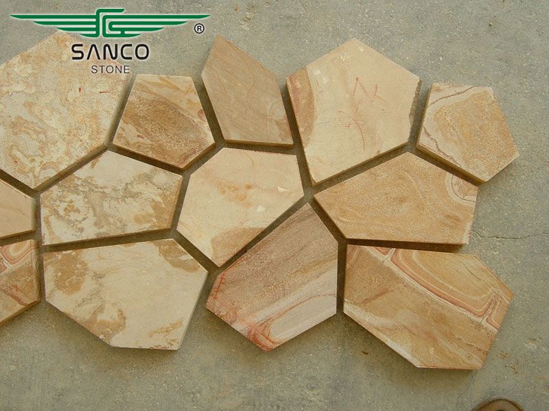 Sandstone Flagstone on Mesh