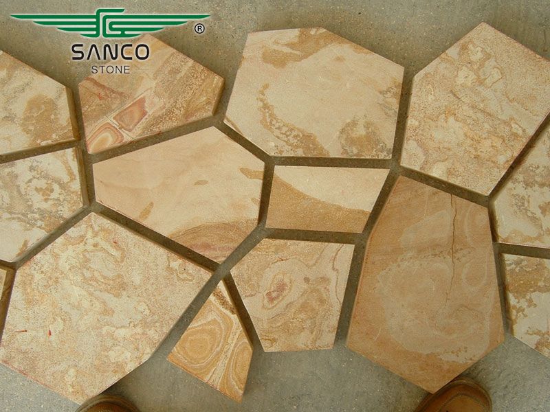 Sandstone Flagstone on Mesh