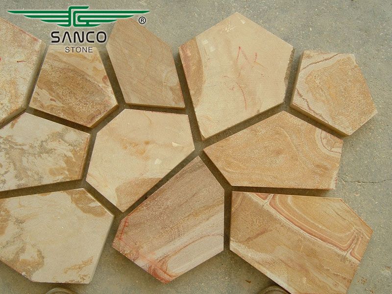 Sandstone Flagstone on Mesh