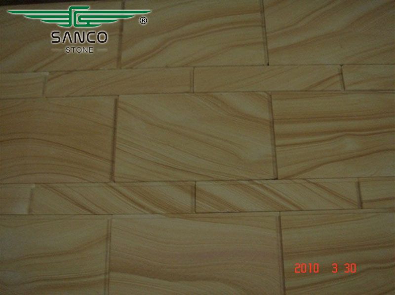 Hot Sale Teak Wood Sandstone Wall Cladding