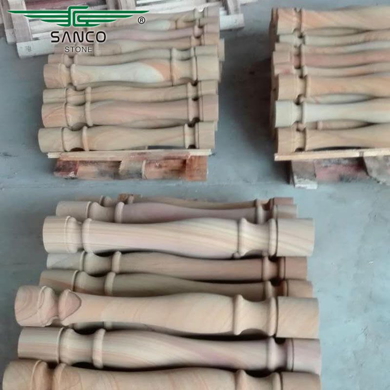 Stone Railings Teak Wood Sandstone Balusters