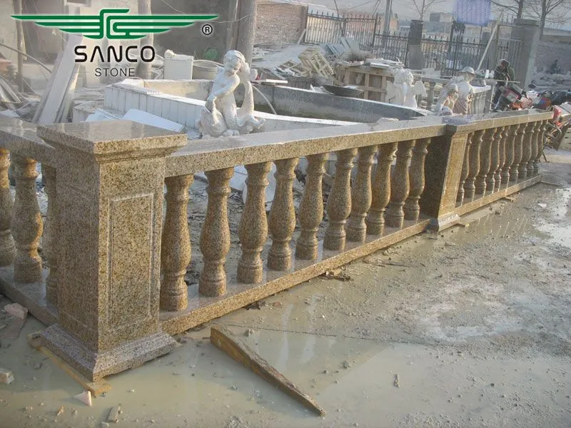 G350 Yellow Granite Railings and Handrails