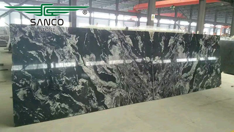 Black Granite With White Veins