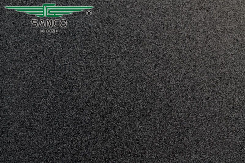 Hebei Black Granite Paving Stone Flamed Finish