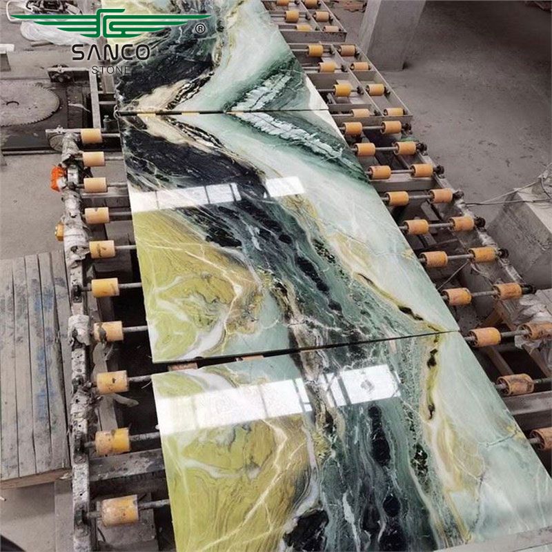 Dream Mountain Green Marble Book Matched Veneer