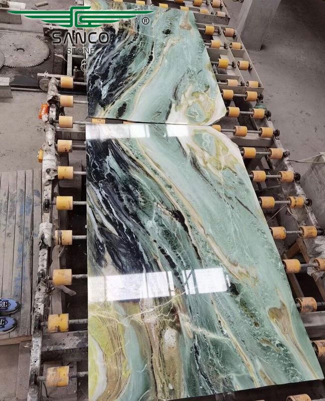 Dream Mountain Green Marble Book Matched Veneer