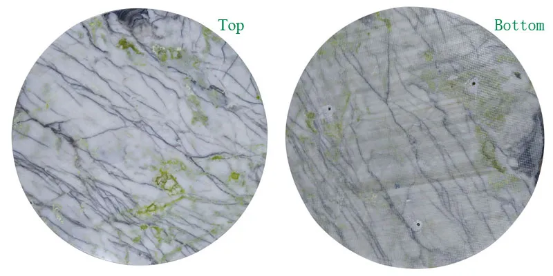 Light Green Marble Top Circular