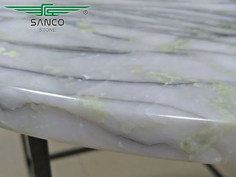 Light Green Marble Top Circular