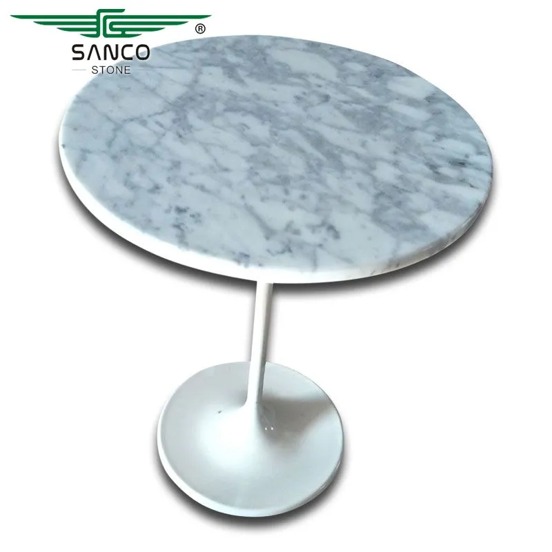 Small White Marble Table for Negotiation