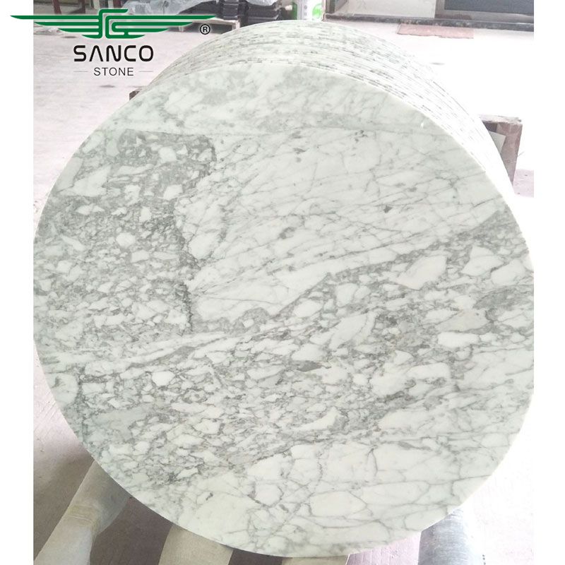 Bianco Carrara White Marble Coffee Table Top