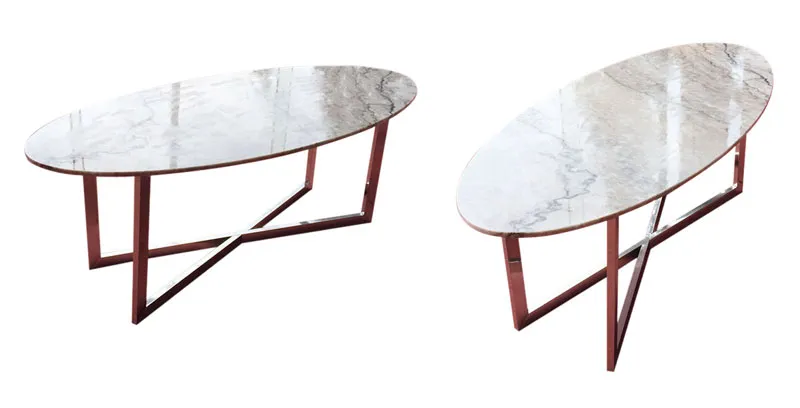 Oval Marble Coffee Table