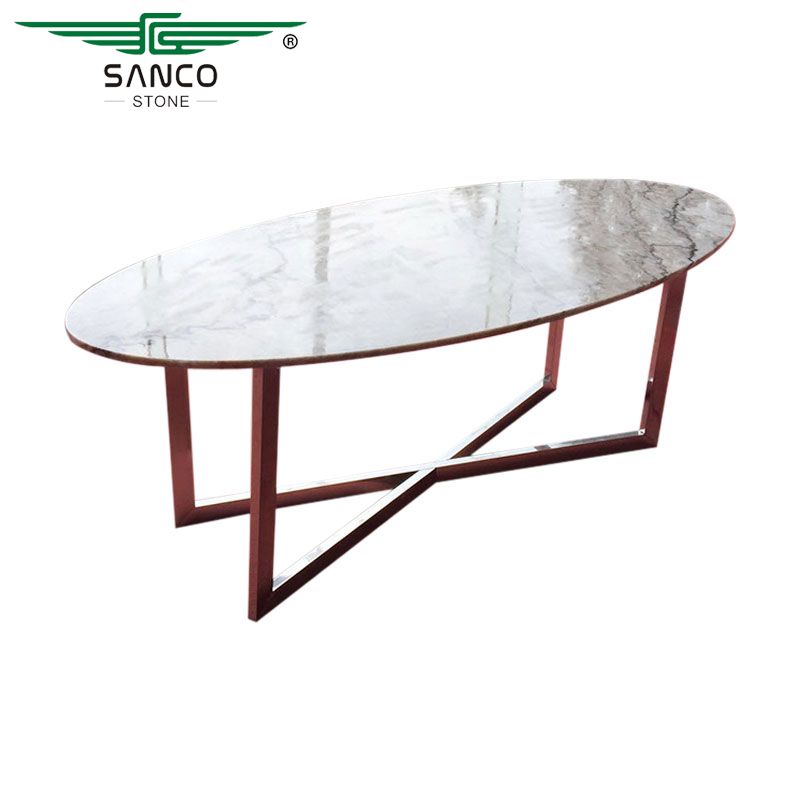 Oval Marble Coffee Table