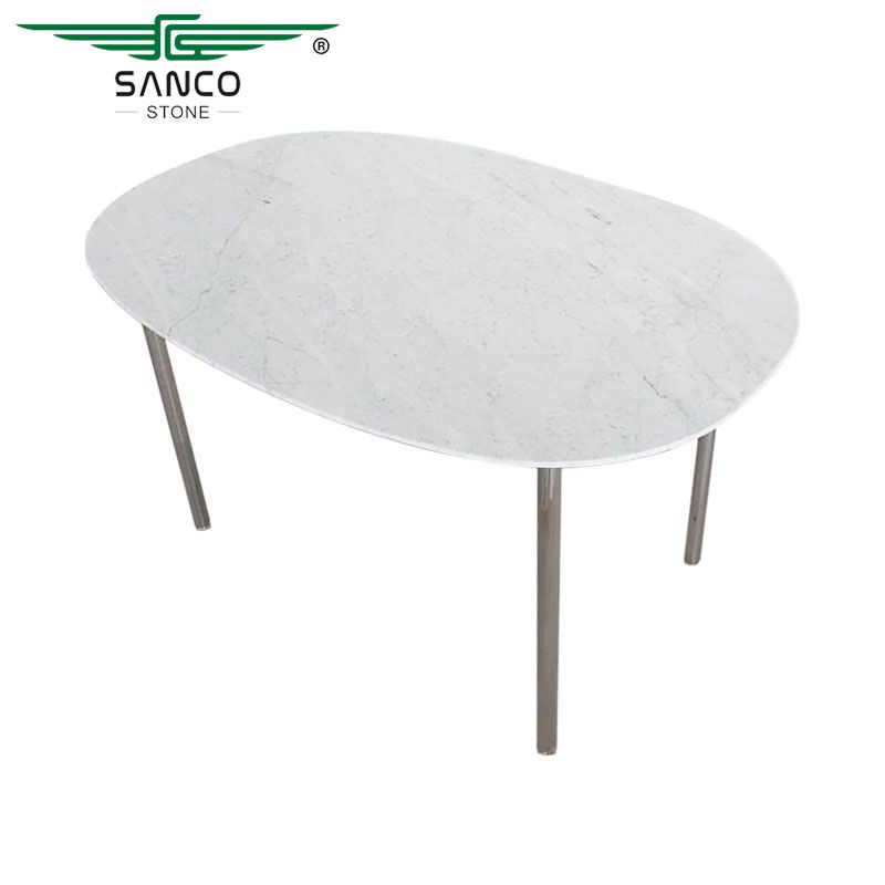 White Marble Top Dining Table