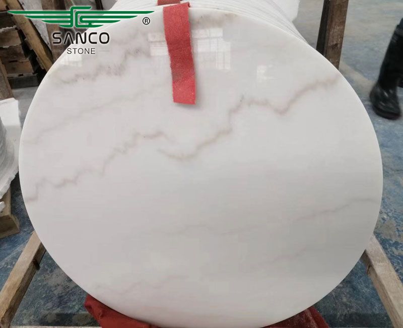 China Bianco Carrara White Marble Table Top