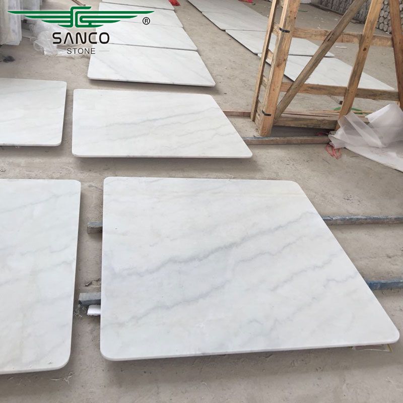 Square Marble Table Top Made of Carrara