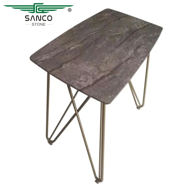 Brown Marble Dining Table