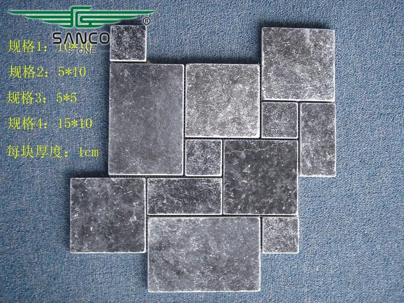 Bluestone French Pattern Mosaic Tiles