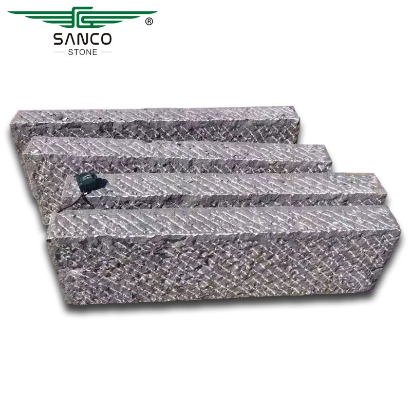 Rough Chiselled Bluestone Kerbstone or Step Blocks