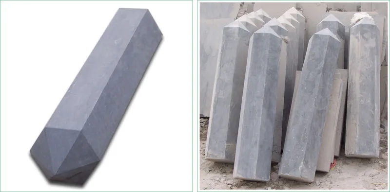 China Blue Limestone Hexagonal Pillars