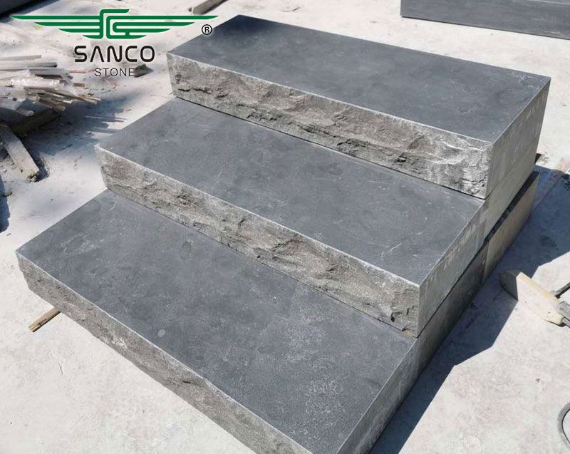 Europe Bluestone Treads Blue Limestone Steps