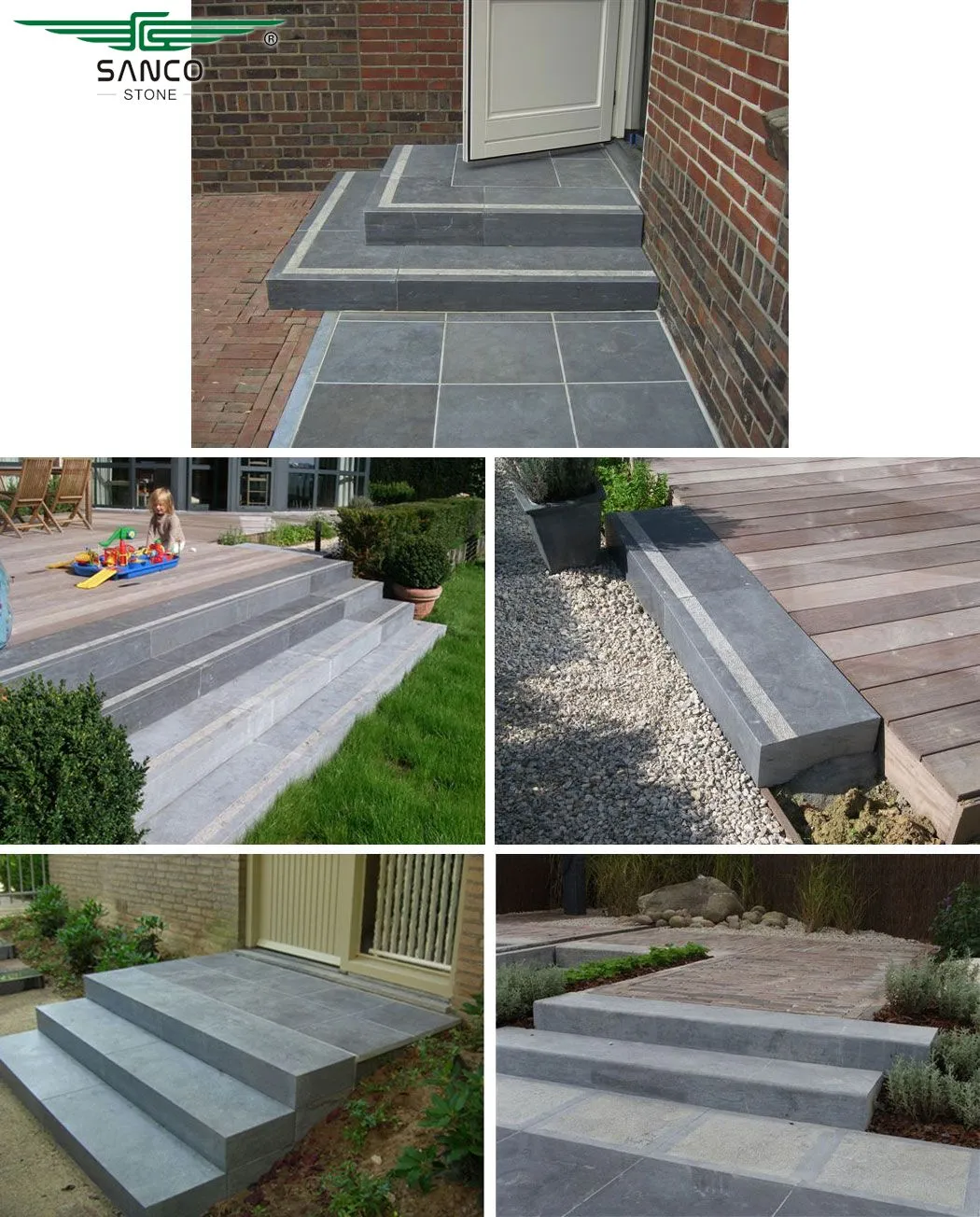 Classic Application of Bluestone Block Steps