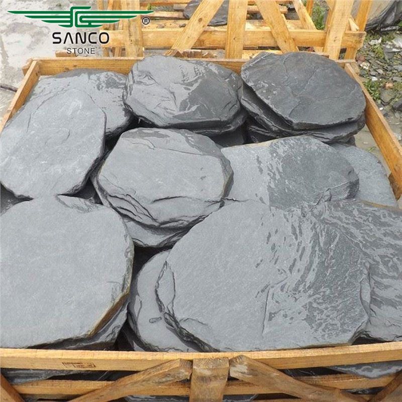 Black Slate Stepping Stones