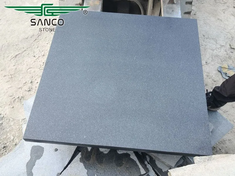 Absolute Black Honed Granite 90x90cm Tiles