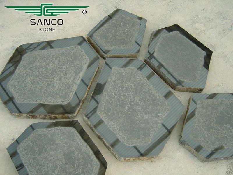 Natural Basalt Stepping Stones for Patio