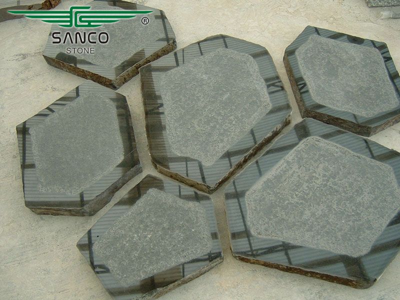 Natural Basalt Stepping Stones for Patio