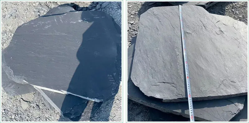 Black Slate Irregular Stepping Stone for Garden