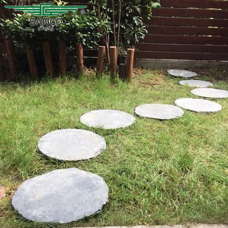 Black Slate Stepping Stones