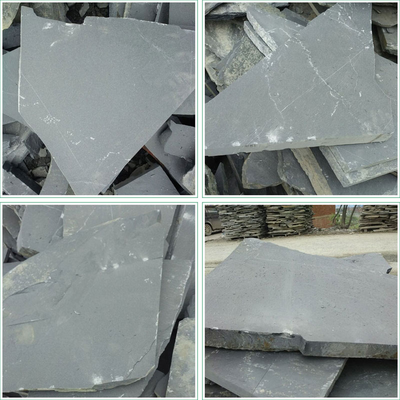 China Black Slate Flagstone Landscaping Stones