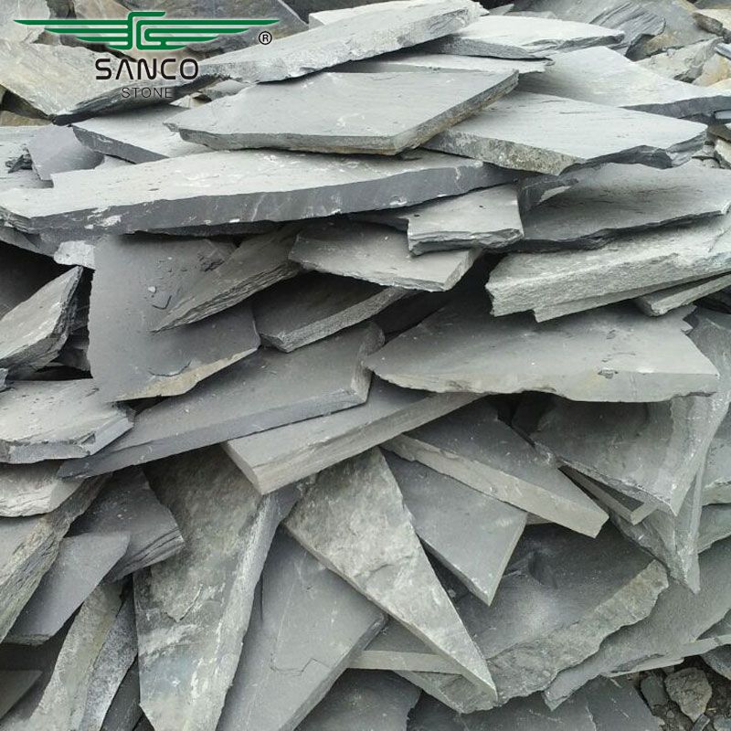 China Black Slate Flagstone Landscaping Stones