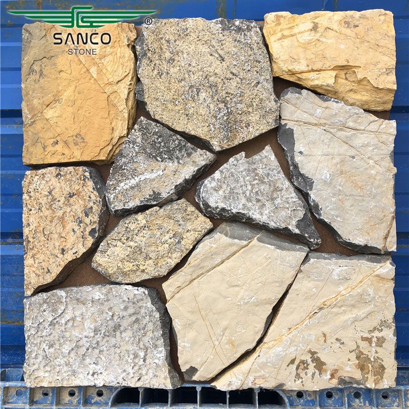 Yellow Quartzite Random Flagstones