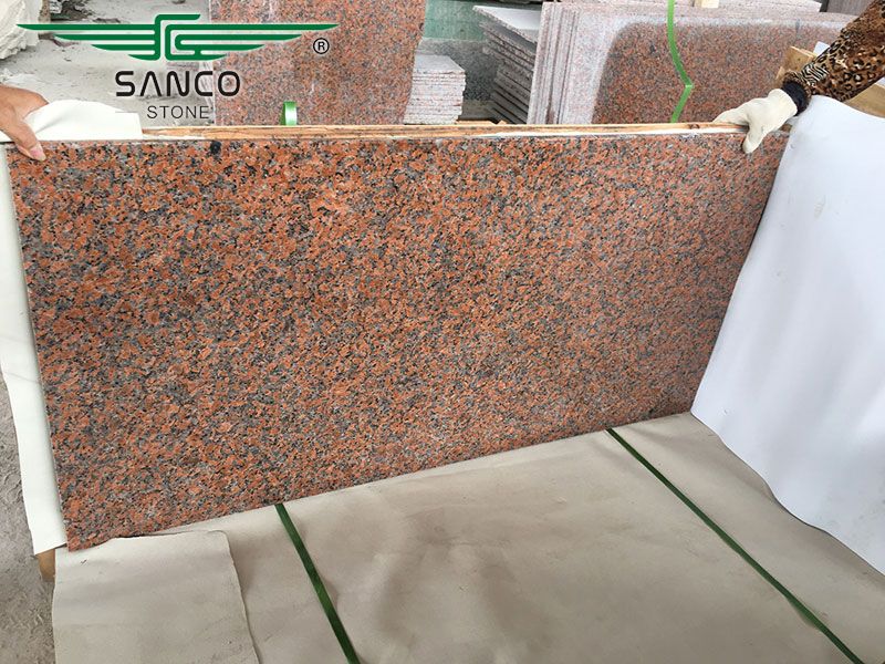 Maple Red Granite Countertops for Kitchen, Bathroom