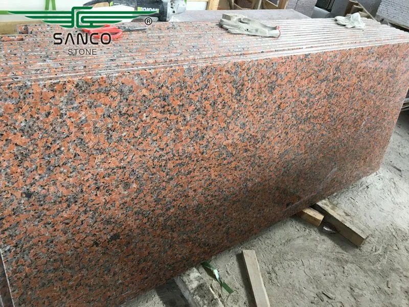 Maple Red Granite Countertops for Kitchen, Bathroom