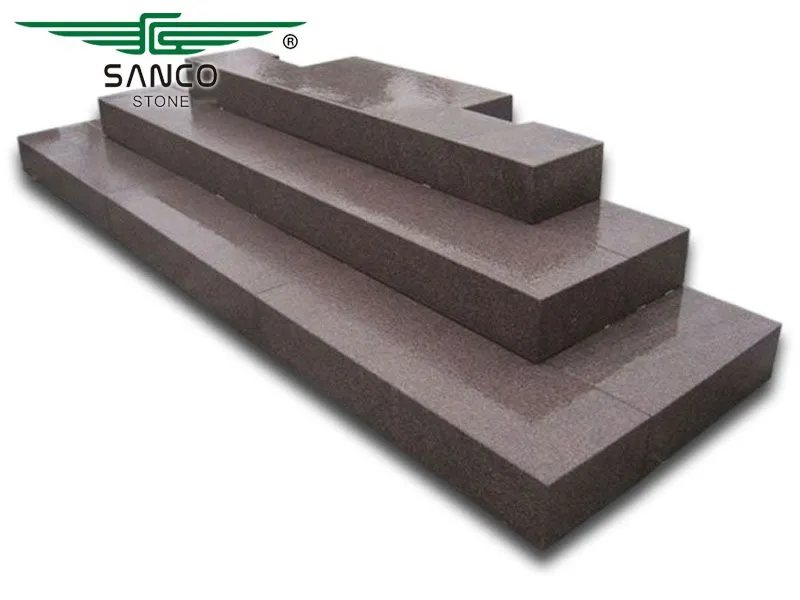 Mahogany Granite Outdoor Steps