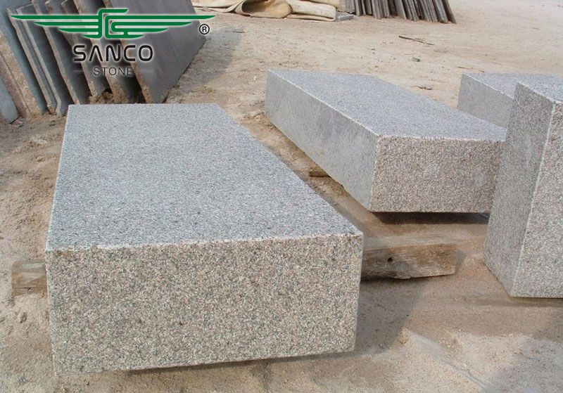 Mahogany Granite Outdoor Steps